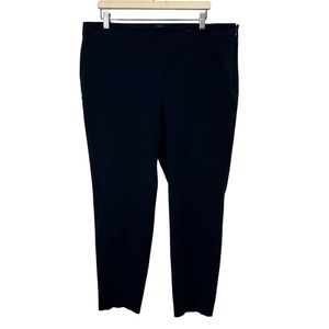 Talbots Women Size 18L Navy Blue Chatham Ankle Pant Career